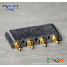 Custom Pogo Pin Connector, Made of Brass and Stainless Steel with Gold Plated